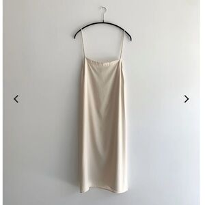 Kamperett Short Silk Slip Ivory